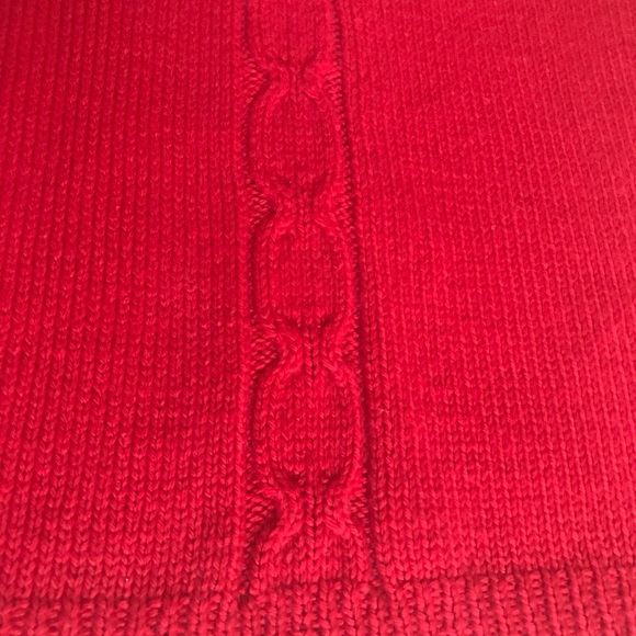 HANDMADE Vibrant Red Knit Sweater Made By Grandma - Picture 5 of 9